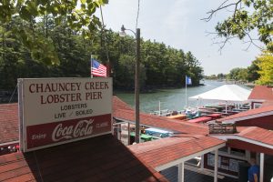 First stop on our Maine road trip was lunch at the Chauncey Creek Lobster Pier in Kittery