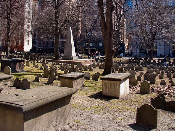 The Granary Burying Ground contains the graves of Samuel Adams, Peter Faneuil, John Hancock, Paul Revere, and many other founders of our country. Mar 21, 2009 11:37 AM : Boston, Boston 2009-03