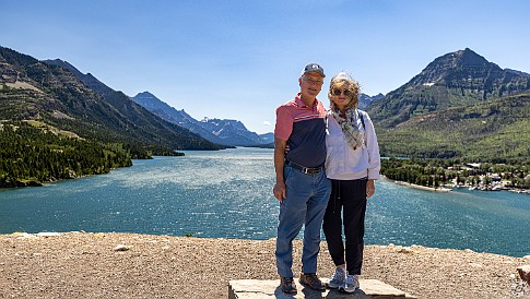 WatertonLakesNationalPark-011 Our travel companions Jim Hoffman and Karen Zabrensky at Waterton Lakes