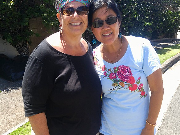 Deb and Mellanie at Cha and Colleen's house for Sunday morning brunch May 15, 2016 10:40 AM : Debra Zeleznik, Mellanie Lee