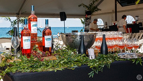 GrandCayman2016-005 Rosé lined up for the 10am José Andres opening event