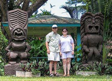 Kauai-013 We look happier than the tiki gods