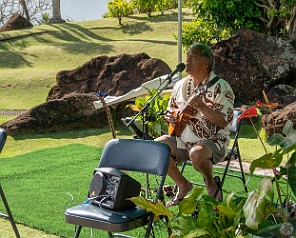 Kauai 2019-028 Mike Keale who is a Kauai treasure with his incredible voice plays Wed afternoons at HBR