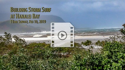 Storm Surf Some video clips of the storm that raged through the island over our first weekend. First is Anini Beach from Sat noon as the surf was just beginning to buld....