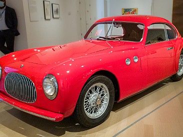 MOMAAutomania-003 Morning visit to the Automania exhibit at MOMA, here a 1946 Cisitalia 202 GT with coachwork designed by Pininfarina.