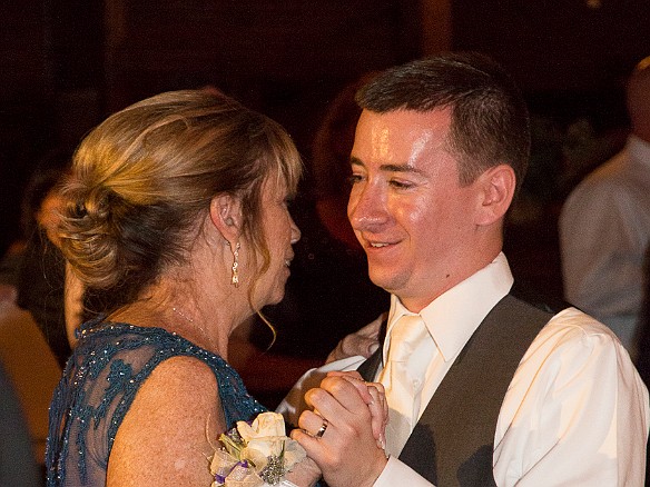 The mother of the groom dances with her son Sep 26, 2015 9:29 PM : Steve Shapiro