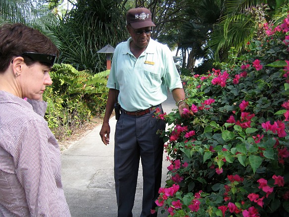 On Friday, while Dave went diving, Max took a horticultural tour of the property with Ettien, the head gardener of a staff of 18 Feb 2, 2007 11:12 AM : BVI, Virgin Gorda 2007-02