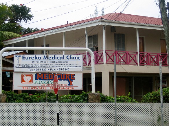 Across the street from the yacht harbor was the conveniently located Eureka Medical Clinic Feb 6, 2007 3:42 PM : BVI, Virgin Gorda 2007-02