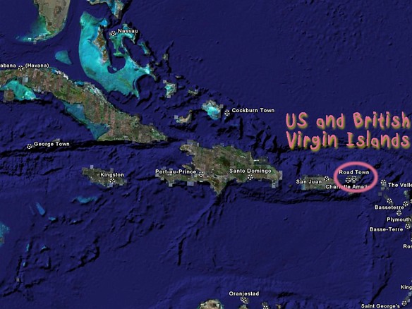 The Virgin Islands are just east of Puerto Rico Feb 25, 2007 10:12 AM : BVI, Virgin Gorda 2007-02