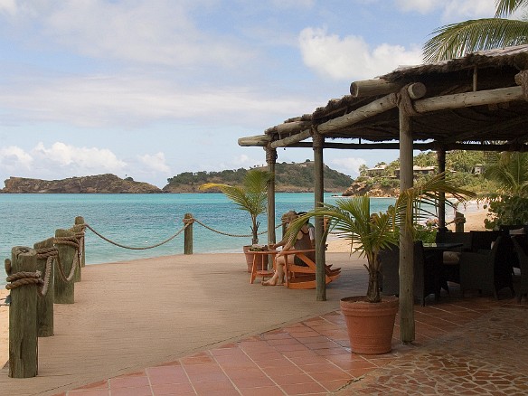 The bar overlooking Galley Bay Jan 8, 2009 11:40 AM : Antigua 2009-01