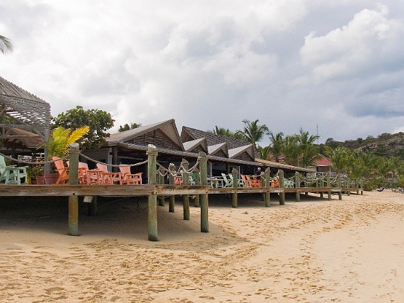 The bar is on the left, the Sea Grape restaurant on the right Jan 8, 2009 11:41 AM : Antigua 2009-01