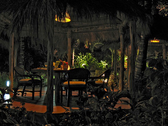 The Gaugin restaurant is the most romantic, with individual cabanas for each table Jan 9, 2009 8:27 PM