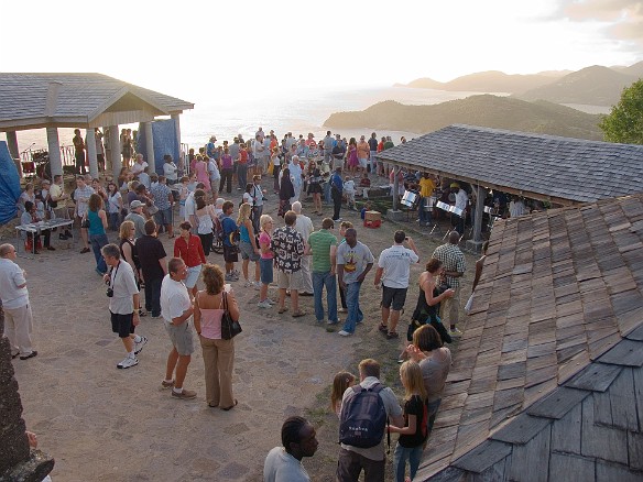 The sun starts to go down as the crowd gradually grows Jan 11, 2009 5:27 PM : Antigua 2009-01