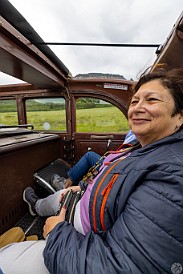 GoingToTheSun-003 Friday afternoon we piled into open-top historic red buses that date from the 1930's to drive the Going to the Sun Road from east to west where we would spend...