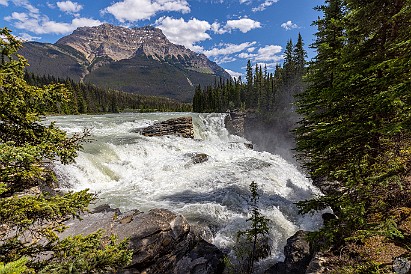 IcefieldsParkway-029 Athabasca Falls on the Athabasca River