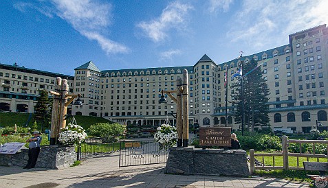 LakeLouise-002 Evening arrival at Chateau Lake Louise