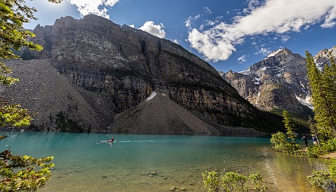 MoraineLake-004 It was impossible to conceive that there could be a lake prettier than Lake Louise, but I think Moraine Lake is the grand prize winner. Absolutely stunning,...