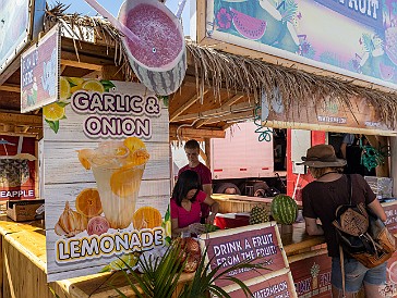 Stampede-019 Then we started noticing the uniquely local concoctions. And no, we did not try the garlic and onion lemonade, but the watermelon slushie was darn good!