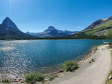 Many Glacier Hotel Many Glacier Hotel on Swiftcurrent Lake for our first night in Glacier National Park