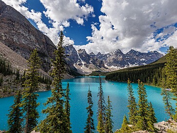 Moraine Lake It was impossible to conceive that there could be a lake prettier than Lake Louise, but I think Moraine Lake is the...