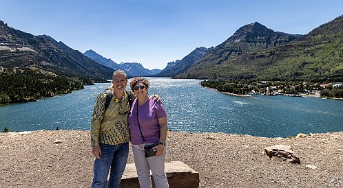 WatertonLakesNationalPark-010 Scenic overlook of Waterton Lakes, Alberta