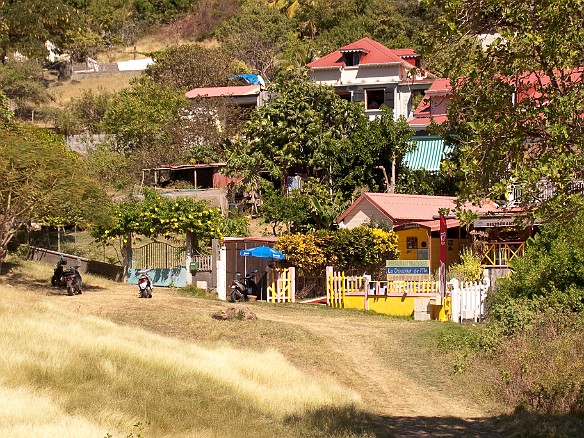 This cafe is just the front yard of someone's house Jan 15, 2010 12:15 PM : Guadeloupe, SilverSea Caribbean Cruise 2010, Terre-de-Haut, Îles des Saintes