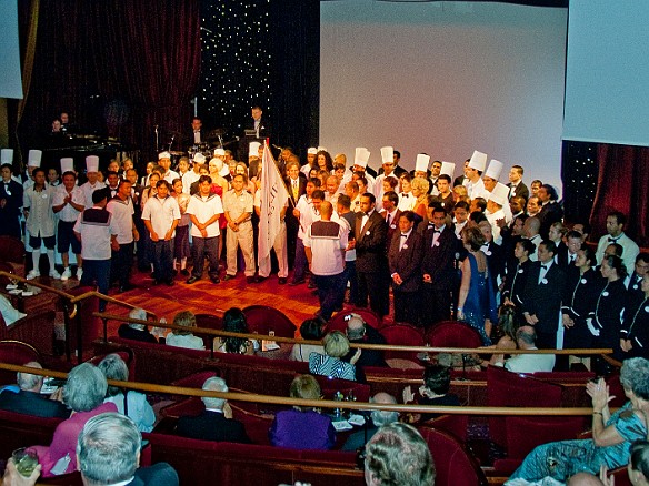 Our final night and the captain''s formal reception in the theatre Jan 20, 2010 7:28 PM : SilverSea Caribbean Cruise 2010