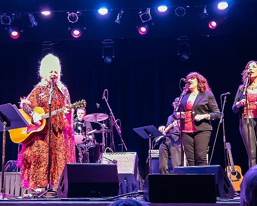 ChristineOhlman2025-027 Christine's backup band Rebel Montez consists of long time guitarist Cliff Goodwin and drummer Lorne Entress. Joining as well were the inimitable Sin Sisters on...