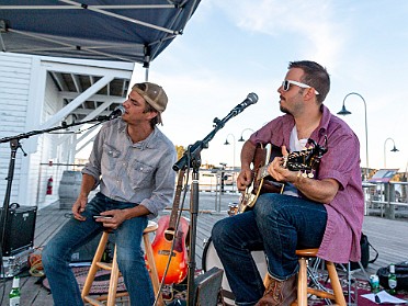 The Meadows Brothers "On the Dock" Hometown faves The Meadows Brothers doled out their blues-tinged Americana to the biggest crowd yet