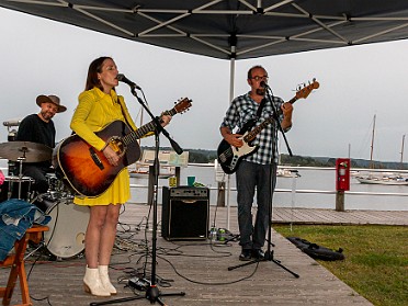 The final "Thursday On The Dock" of the season with Tiny Ocean Tiny Ocean played the final outdoor concert of the season on Sept 17, 2020 after being rained out earlier in July