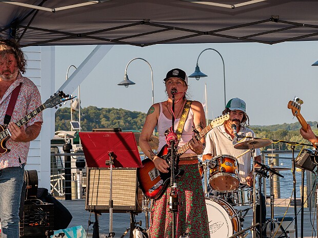 Thursdays on the Dock with Local Honey Erin Smith, John Martorelli, Jeremy Coster, and Abe Wilson as Local Honey had the crowd up and dancing on a steamy...