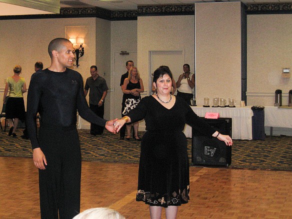 Uh oh, Max looks terrified as the dance with her teacher, Todd Russell, is about to start... Aug 6, 2006 4:24 PM : Dancing, Maxine Klein, Todd Russell