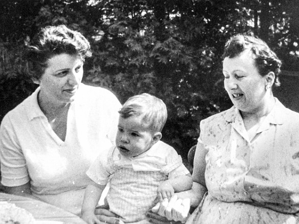 1957 Gladys Pearl David My two grandmothers- Gladys my father's mother, and Pearl my mother's mom