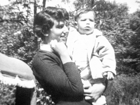 1957 Lynn David My father's sister, my Aunt Lynn and me at my grandparent's summer cottage in Lake Mohegan, NY