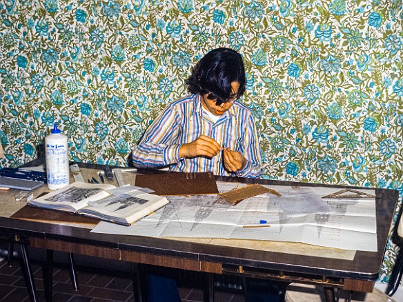 March1972-004 Building a model of Chartres Cathedral