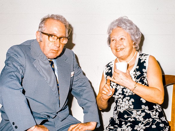 Deb BatMitzvah-006 Siblings, Morris and my maternal grandmother Pearl. Boy does she have a Gracie Allen-ish mischevious grin!