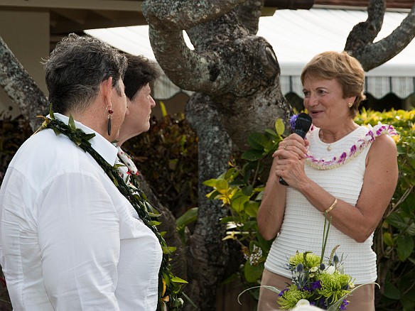 Mary's former law partner, Jane Kimmel, toasts the newlyweds May 14, 2016 5:15 PM : Debra Zeleznik, Jane Kimmel, Mary Wilkowski