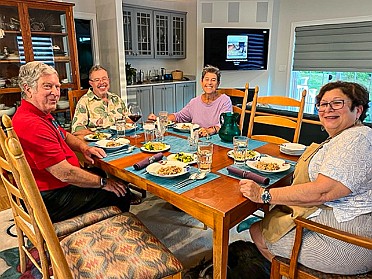 Irene, Jeff, and Deb Visit Myra, Fall 2022