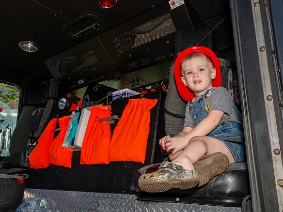 FireboatsAndFirefighters-20210911-012 Kids got to be Junior Firefighters for the day, exploring and trying on the equipment