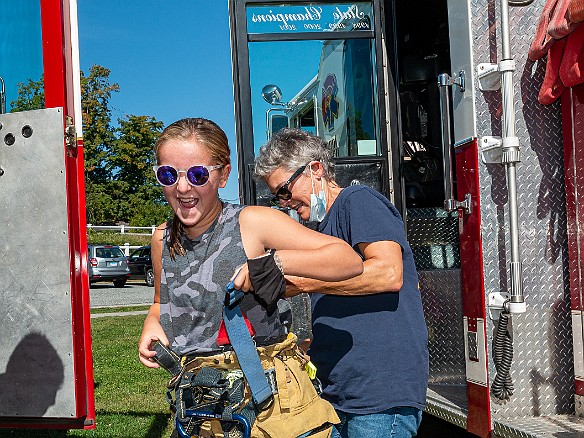 FireboatsAndFirefighters-20210911-016 Kids got to be Junior Firefighters for the day, exploring and trying on the equipment