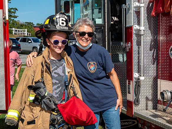 FireboatsAndFirefighters-20210911-019 Kids got to be Junior Firefighters for the day, exploring and trying on the equipment