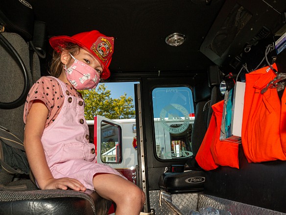 FireboatsAndFirefighters-20210911-020 Kids got to be Junior Firefighters for the day, exploring and trying on the equipment