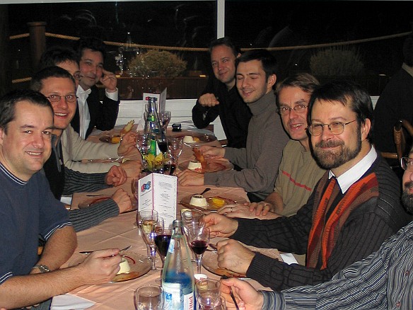Emmanuel Tissandier, ??, ??, Francois Trible, Jerome Joubert, ??, Julian Payne, Georg Sander, Adrian Vasiliu Feb 3, 2005 4:45 AM : Adrian Vasiliu, Emmanuel Tissandier, Francois Trible, Georg Sander, Julian Payne, Jrme Joubert, La Baule, PDD 2005