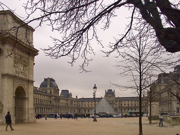 We cross the courtyard of the Louvre to get back to our hotel Jan 28, 2005 4:06 PM : Paris