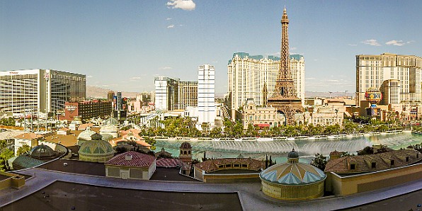 GrandCanyon2002-001 View from our room in Las Vegas at the Bellagio