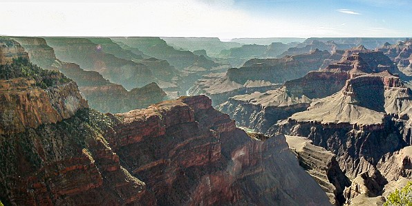 GrandCanyon2002-005 We walked over to the Mohave Point lookout for some beautiful sunset views after dinner