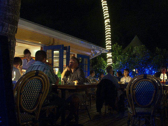 Great outdoor terrace overlooking the harbor, incredible seafood. Supposedly famous for their sticky toffee, but we thought Blue had the better recipe. Jan 30, 2011 6:31 PM : Grand Cayman