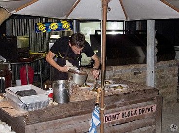 Tobi, a young chef from Bavaria, does most of the cooking at the outdoor grill and prep station while Roland flirts with the guests. The food is inventive, definitely not typical German cuisine in any way, and it keeps on coming! I think we lost track of the number of courses at about number 7 or 8. Next time we'll know not to eat lunch, or maybe even skip breakfast as well. Feb 1, 2012 9:15 PM : Grand Cayman