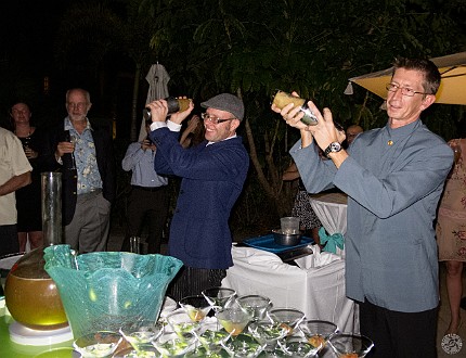 Quite the theatrical cocktail event, the next step was to properly shake Jan 20, 2013 7:03 PM : Adam Seger, Ethan Goller, Grand Cayman