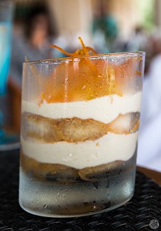 Tiramisu parfait of meyer lemon and candied orange Jan 17, 2014 2:39 PM : Grand Cayman, Lidia Bastianich